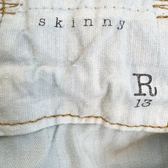 R13 Skinny High Rise Jeans Dark Indigo Made in Italy Women’s 29 - Picture 9 of 16